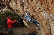 Bouldering in Hueco Tanks on 02/28/2020 with Blue Lizard Climbing and Yoga

Filename: SRM_20200228_1748110.jpg
Aperture: f/5.0
Shutter Speed: 1/400
Body: Canon EOS-1D Mark II
Lens: Canon EF 50mm f/1.8 II