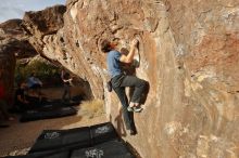 Bouldering in Hueco Tanks on 02/28/2020 with Blue Lizard Climbing and Yoga

Filename: SRM_20200228_1749180.jpg
Aperture: f/7.1
Shutter Speed: 1/500
Body: Canon EOS-1D Mark II
Lens: Canon EF 16-35mm f/2.8 L