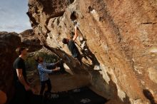 Bouldering in Hueco Tanks on 02/28/2020 with Blue Lizard Climbing and Yoga

Filename: SRM_20200228_1750040.jpg
Aperture: f/7.1
Shutter Speed: 1/500
Body: Canon EOS-1D Mark II
Lens: Canon EF 16-35mm f/2.8 L