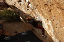 Bouldering in Hueco Tanks on 02/28/2020 with Blue Lizard Climbing and Yoga

Filename: SRM_20200228_1752400.jpg
Aperture: f/6.3
Shutter Speed: 1/400
Body: Canon EOS-1D Mark II
Lens: Canon EF 16-35mm f/2.8 L