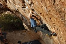 Bouldering in Hueco Tanks on 02/28/2020 with Blue Lizard Climbing and Yoga

Filename: SRM_20200228_1754050.jpg
Aperture: f/5.0
Shutter Speed: 1/400
Body: Canon EOS-1D Mark II
Lens: Canon EF 16-35mm f/2.8 L