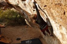 Bouldering in Hueco Tanks on 02/28/2020 with Blue Lizard Climbing and Yoga

Filename: SRM_20200228_1756240.jpg
Aperture: f/5.6
Shutter Speed: 1/400
Body: Canon EOS-1D Mark II
Lens: Canon EF 16-35mm f/2.8 L