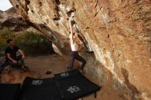 Bouldering in Hueco Tanks on 02/28/2020 with Blue Lizard Climbing and Yoga

Filename: SRM_20200228_1758391.jpg
Aperture: f/6.3
Shutter Speed: 1/320
Body: Canon EOS-1D Mark II
Lens: Canon EF 16-35mm f/2.8 L