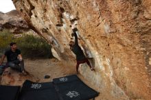 Bouldering in Hueco Tanks on 02/28/2020 with Blue Lizard Climbing and Yoga

Filename: SRM_20200228_1759390.jpg
Aperture: f/4.5
Shutter Speed: 1/320
Body: Canon EOS-1D Mark II
Lens: Canon EF 16-35mm f/2.8 L