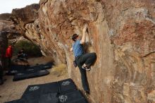 Bouldering in Hueco Tanks on 02/28/2020 with Blue Lizard Climbing and Yoga

Filename: SRM_20200228_1800300.jpg
Aperture: f/5.0
Shutter Speed: 1/320
Body: Canon EOS-1D Mark II
Lens: Canon EF 16-35mm f/2.8 L