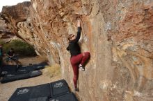 Bouldering in Hueco Tanks on 02/28/2020 with Blue Lizard Climbing and Yoga

Filename: SRM_20200228_1801300.jpg
Aperture: f/5.0
Shutter Speed: 1/320
Body: Canon EOS-1D Mark II
Lens: Canon EF 16-35mm f/2.8 L