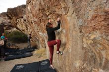 Bouldering in Hueco Tanks on 02/28/2020 with Blue Lizard Climbing and Yoga

Filename: SRM_20200228_1801340.jpg
Aperture: f/6.3
Shutter Speed: 1/250
Body: Canon EOS-1D Mark II
Lens: Canon EF 16-35mm f/2.8 L