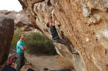 Bouldering in Hueco Tanks on 02/28/2020 with Blue Lizard Climbing and Yoga

Filename: SRM_20200228_1801560.jpg
Aperture: f/5.6
Shutter Speed: 1/250
Body: Canon EOS-1D Mark II
Lens: Canon EF 16-35mm f/2.8 L