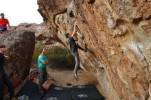 Bouldering in Hueco Tanks on 02/28/2020 with Blue Lizard Climbing and Yoga

Filename: SRM_20200228_1801590.jpg
Aperture: f/5.6
Shutter Speed: 1/250
Body: Canon EOS-1D Mark II
Lens: Canon EF 16-35mm f/2.8 L