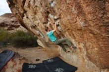 Bouldering in Hueco Tanks on 02/28/2020 with Blue Lizard Climbing and Yoga

Filename: SRM_20200228_1805070.jpg
Aperture: f/5.6
Shutter Speed: 1/250
Body: Canon EOS-1D Mark II
Lens: Canon EF 16-35mm f/2.8 L