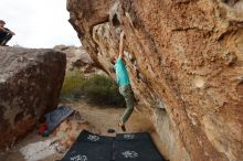 Bouldering in Hueco Tanks on 02/28/2020 with Blue Lizard Climbing and Yoga

Filename: SRM_20200228_1805110.jpg
Aperture: f/5.6
Shutter Speed: 1/250
Body: Canon EOS-1D Mark II
Lens: Canon EF 16-35mm f/2.8 L