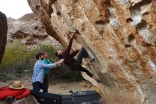 Bouldering in Hueco Tanks on 02/28/2020 with Blue Lizard Climbing and Yoga

Filename: SRM_20200228_1822340.jpg
Aperture: f/6.3
Shutter Speed: 1/250
Body: Canon EOS-1D Mark II
Lens: Canon EF 16-35mm f/2.8 L