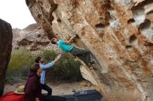 Bouldering in Hueco Tanks on 02/28/2020 with Blue Lizard Climbing and Yoga

Filename: SRM_20200228_1823040.jpg
Aperture: f/6.3
Shutter Speed: 1/250
Body: Canon EOS-1D Mark II
Lens: Canon EF 16-35mm f/2.8 L