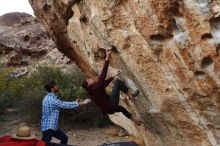 Bouldering in Hueco Tanks on 02/28/2020 with Blue Lizard Climbing and Yoga

Filename: SRM_20200228_1825530.jpg
Aperture: f/6.3
Shutter Speed: 1/250
Body: Canon EOS-1D Mark II
Lens: Canon EF 16-35mm f/2.8 L