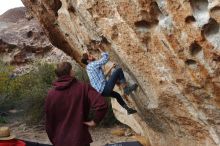 Bouldering in Hueco Tanks on 02/28/2020 with Blue Lizard Climbing and Yoga

Filename: SRM_20200228_1827250.jpg
Aperture: f/5.6
Shutter Speed: 1/250
Body: Canon EOS-1D Mark II
Lens: Canon EF 16-35mm f/2.8 L