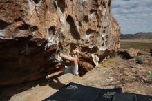 Bouldering in Hueco Tanks on 02/29/2020 with Blue Lizard Climbing and Yoga

Filename: SRM_20200229_1105500.jpg
Aperture: f/8.0
Shutter Speed: 1/250
Body: Canon EOS-1D Mark II
Lens: Canon EF 16-35mm f/2.8 L