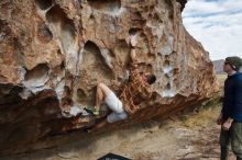 Bouldering in Hueco Tanks on 02/29/2020 with Blue Lizard Climbing and Yoga

Filename: SRM_20200229_1106400.jpg
Aperture: f/7.1
Shutter Speed: 1/250
Body: Canon EOS-1D Mark II
Lens: Canon EF 16-35mm f/2.8 L