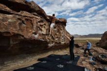 Bouldering in Hueco Tanks on 02/29/2020 with Blue Lizard Climbing and Yoga

Filename: SRM_20200229_1107160.jpg
Aperture: f/9.0
Shutter Speed: 1/250
Body: Canon EOS-1D Mark II
Lens: Canon EF 16-35mm f/2.8 L