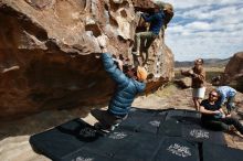 Bouldering in Hueco Tanks on 02/29/2020 with Blue Lizard Climbing and Yoga

Filename: SRM_20200229_1110020.jpg
Aperture: f/7.1
Shutter Speed: 1/320
Body: Canon EOS-1D Mark II
Lens: Canon EF 16-35mm f/2.8 L