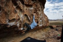 Bouldering in Hueco Tanks on 02/29/2020 with Blue Lizard Climbing and Yoga

Filename: SRM_20200229_1111150.jpg
Aperture: f/7.1
Shutter Speed: 1/320
Body: Canon EOS-1D Mark II
Lens: Canon EF 16-35mm f/2.8 L