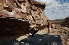 Bouldering in Hueco Tanks on 02/29/2020 with Blue Lizard Climbing and Yoga

Filename: SRM_20200229_1113140.jpg
Aperture: f/10.0
Shutter Speed: 1/320
Body: Canon EOS-1D Mark II
Lens: Canon EF 16-35mm f/2.8 L