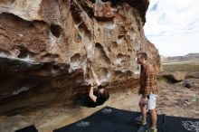 Bouldering in Hueco Tanks on 02/29/2020 with Blue Lizard Climbing and Yoga

Filename: SRM_20200229_1114260.jpg
Aperture: f/5.0
Shutter Speed: 1/320
Body: Canon EOS-1D Mark II
Lens: Canon EF 16-35mm f/2.8 L