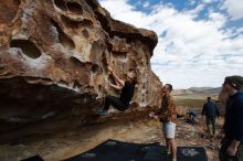 Bouldering in Hueco Tanks on 02/29/2020 with Blue Lizard Climbing and Yoga

Filename: SRM_20200229_1114400.jpg
Aperture: f/6.3
Shutter Speed: 1/320
Body: Canon EOS-1D Mark II
Lens: Canon EF 16-35mm f/2.8 L