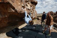 Bouldering in Hueco Tanks on 02/29/2020 with Blue Lizard Climbing and Yoga

Filename: SRM_20200229_1116100.jpg
Aperture: f/8.0
Shutter Speed: 1/320
Body: Canon EOS-1D Mark II
Lens: Canon EF 16-35mm f/2.8 L