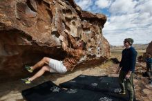 Bouldering in Hueco Tanks on 02/29/2020 with Blue Lizard Climbing and Yoga

Filename: SRM_20200229_1117050.jpg
Aperture: f/7.1
Shutter Speed: 1/320
Body: Canon EOS-1D Mark II
Lens: Canon EF 16-35mm f/2.8 L