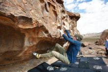 Bouldering in Hueco Tanks on 02/29/2020 with Blue Lizard Climbing and Yoga

Filename: SRM_20200229_1118250.jpg
Aperture: f/4.5
Shutter Speed: 1/320
Body: Canon EOS-1D Mark II
Lens: Canon EF 16-35mm f/2.8 L