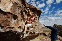 Bouldering in Hueco Tanks on 02/29/2020 with Blue Lizard Climbing and Yoga

Filename: SRM_20200229_1122150.jpg
Aperture: f/10.0
Shutter Speed: 1/320
Body: Canon EOS-1D Mark II
Lens: Canon EF 16-35mm f/2.8 L