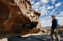 Bouldering in Hueco Tanks on 02/29/2020 with Blue Lizard Climbing and Yoga

Filename: SRM_20200229_1123460.jpg
Aperture: f/8.0
Shutter Speed: 1/320
Body: Canon EOS-1D Mark II
Lens: Canon EF 16-35mm f/2.8 L