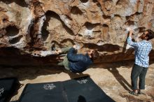 Bouldering in Hueco Tanks on 02/29/2020 with Blue Lizard Climbing and Yoga

Filename: SRM_20200229_1124360.jpg
Aperture: f/10.0
Shutter Speed: 1/320
Body: Canon EOS-1D Mark II
Lens: Canon EF 16-35mm f/2.8 L