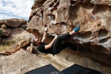 Bouldering in Hueco Tanks on 02/29/2020 with Blue Lizard Climbing and Yoga

Filename: SRM_20200229_1125100.jpg
Aperture: f/6.3
Shutter Speed: 1/320
Body: Canon EOS-1D Mark II
Lens: Canon EF 16-35mm f/2.8 L