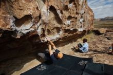 Bouldering in Hueco Tanks on 02/29/2020 with Blue Lizard Climbing and Yoga

Filename: SRM_20200229_1126140.jpg
Aperture: f/9.0
Shutter Speed: 1/320
Body: Canon EOS-1D Mark II
Lens: Canon EF 16-35mm f/2.8 L