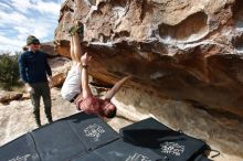 Bouldering in Hueco Tanks on 02/29/2020 with Blue Lizard Climbing and Yoga

Filename: SRM_20200229_1135210.jpg
Aperture: f/5.6
Shutter Speed: 1/320
Body: Canon EOS-1D Mark II
Lens: Canon EF 16-35mm f/2.8 L