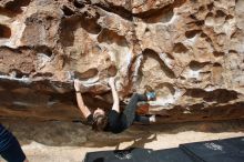 Bouldering in Hueco Tanks on 02/29/2020 with Blue Lizard Climbing and Yoga

Filename: SRM_20200229_1141150.jpg
Aperture: f/5.6
Shutter Speed: 1/250
Body: Canon EOS-1D Mark II
Lens: Canon EF 16-35mm f/2.8 L