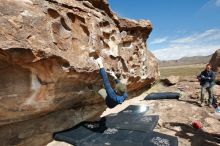 Bouldering in Hueco Tanks on 02/29/2020 with Blue Lizard Climbing and Yoga

Filename: SRM_20200229_1200490.jpg
Aperture: f/8.0
Shutter Speed: 1/250
Body: Canon EOS-1D Mark II
Lens: Canon EF 16-35mm f/2.8 L