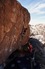 Bouldering in Hueco Tanks on 02/29/2020 with Blue Lizard Climbing and Yoga

Filename: SRM_20200229_1242440.jpg
Aperture: f/8.0
Shutter Speed: 1/200
Body: Canon EOS-1D Mark II
Lens: Canon EF 16-35mm f/2.8 L