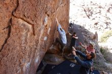 Bouldering in Hueco Tanks on 02/29/2020 with Blue Lizard Climbing and Yoga

Filename: SRM_20200229_1246450.jpg
Aperture: f/5.6
Shutter Speed: 1/400
Body: Canon EOS-1D Mark II
Lens: Canon EF 16-35mm f/2.8 L