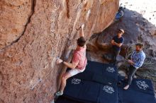 Bouldering in Hueco Tanks on 02/29/2020 with Blue Lizard Climbing and Yoga

Filename: SRM_20200229_1250210.jpg
Aperture: f/5.6
Shutter Speed: 1/320
Body: Canon EOS-1D Mark II
Lens: Canon EF 16-35mm f/2.8 L