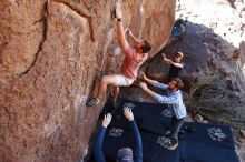 Bouldering in Hueco Tanks on 02/29/2020 with Blue Lizard Climbing and Yoga

Filename: SRM_20200229_1250330.jpg
Aperture: f/5.6
Shutter Speed: 1/320
Body: Canon EOS-1D Mark II
Lens: Canon EF 16-35mm f/2.8 L