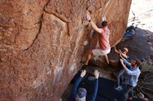 Bouldering in Hueco Tanks on 02/29/2020 with Blue Lizard Climbing and Yoga

Filename: SRM_20200229_1252070.jpg
Aperture: f/5.6
Shutter Speed: 1/400
Body: Canon EOS-1D Mark II
Lens: Canon EF 16-35mm f/2.8 L