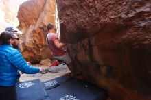 Bouldering in Hueco Tanks on 02/29/2020 with Blue Lizard Climbing and Yoga

Filename: SRM_20200229_1305230.jpg
Aperture: f/2.8
Shutter Speed: 1/320
Body: Canon EOS-1D Mark II
Lens: Canon EF 16-35mm f/2.8 L