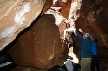 Bouldering in Hueco Tanks on 02/29/2020 with Blue Lizard Climbing and Yoga

Filename: SRM_20200229_1319440.jpg
Aperture: f/8.0
Shutter Speed: 1/250
Body: Canon EOS-1D Mark II
Lens: Canon EF 16-35mm f/2.8 L