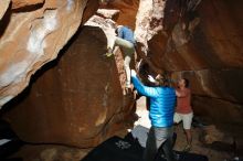 Bouldering in Hueco Tanks on 02/29/2020 with Blue Lizard Climbing and Yoga

Filename: SRM_20200229_1322410.jpg
Aperture: f/8.0
Shutter Speed: 1/250
Body: Canon EOS-1D Mark II
Lens: Canon EF 16-35mm f/2.8 L