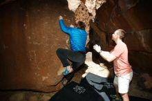 Bouldering in Hueco Tanks on 02/29/2020 with Blue Lizard Climbing and Yoga

Filename: SRM_20200229_1325160.jpg
Aperture: f/8.0
Shutter Speed: 1/250
Body: Canon EOS-1D Mark II
Lens: Canon EF 16-35mm f/2.8 L