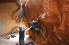 Bouldering in Hueco Tanks on 02/29/2020 with Blue Lizard Climbing and Yoga

Filename: SRM_20200229_1400410.jpg
Aperture: f/2.8
Shutter Speed: 1/250
Body: Canon EOS-1D Mark II
Lens: Canon EF 16-35mm f/2.8 L