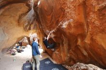 Bouldering in Hueco Tanks on 02/29/2020 with Blue Lizard Climbing and Yoga

Filename: SRM_20200229_1401210.jpg
Aperture: f/2.8
Shutter Speed: 1/250
Body: Canon EOS-1D Mark II
Lens: Canon EF 16-35mm f/2.8 L