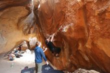 Bouldering in Hueco Tanks on 02/29/2020 with Blue Lizard Climbing and Yoga

Filename: SRM_20200229_1401270.jpg
Aperture: f/2.8
Shutter Speed: 1/250
Body: Canon EOS-1D Mark II
Lens: Canon EF 16-35mm f/2.8 L